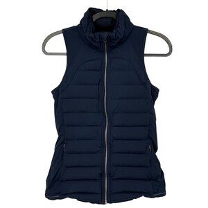 Lululemon Fluffed Up Vest Inkell Womens 4 Insulated Puffer Full Zip Running